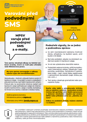 Varování MPSV před podvodnými SMS