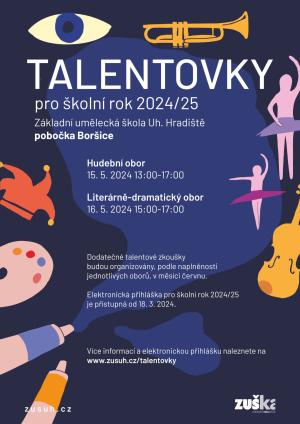 ZUŠ - talentovky na pobočkách Polešovice a Boršice 