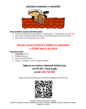 Kominíci - úterý 8. 10. 2024