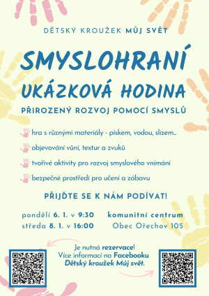 Dětský kroužek MŮJ SVĚT - v Ořechově
