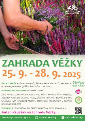 Zahrada Věžky 30.4. - 4.5.2025 od 9:00 - 16:00 hod 1